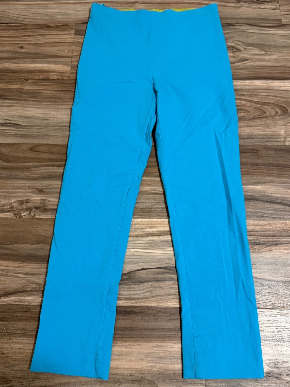 Gretchen Scott Gripeless Pants Women’s M Turquoise Casual Pull On Stretch Skinny